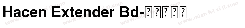 Hacen Extender Bd字体转换